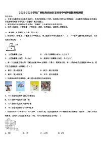 2025-2026学年广西壮族自治区玉林市中考押题物理预测卷（含答案解析）