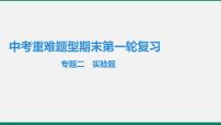 沪粤版八年级物理下册 专题二　实验题