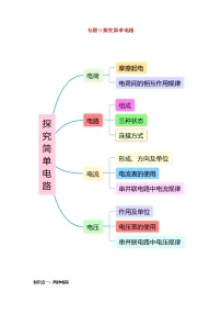 2020_2021学年九年级物理上学期期末复习考点通专题3探究简单电路含解析沪粤版