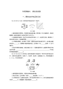 中考物理专题复习  专项突破七  伏安法实验(含解析)