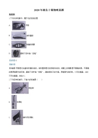 2020年湖北省十堰市中考物理试题（解析版）