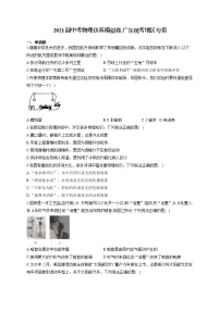 2021届中考物理仿真模拟卷 广东统考地区专用