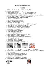 2021年山东省枣庄市5月中考物理试题（word版 含答案）