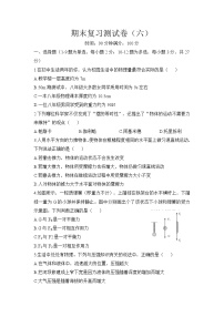 期末复习综合训练（六）2020-2021学年人教版八年级物理下册（word版 无答案）