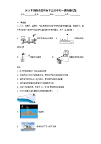 2021年湖南省岳阳市平江县中考一模物理试题（word版 含答案）