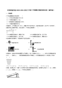 河南省镇平县2020-2021学年八年级下学期期末模拟物理试卷（word版 含答案）