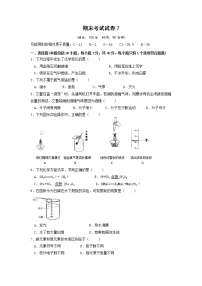 鲁教版化学九年级上册 期末考试试卷7 有答案