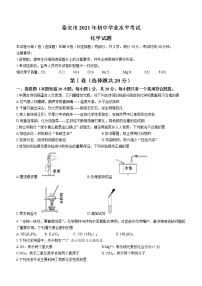 2021山东泰安市年初中学业水平考试及答案（word版）