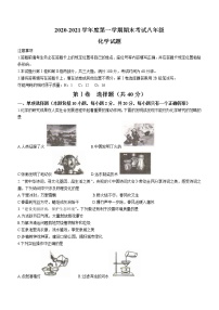 山东省济南市莱芜区（五四制）2020-2021学年八年级上学期期末化学试题（word版 含答案）