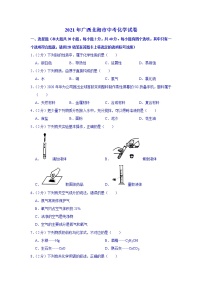 2021年广西北海市中考化学真题（word版附解析）