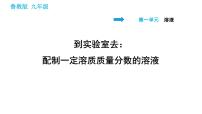 化学九年级上册到实验室去：配制一定溶质质量分数的溶液教学演示课件ppt