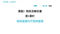 初中化学科粤版九年级下册7.2 物质溶解的量示范课ppt课件