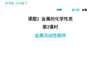 初中化学科粤版九年级下册6.2 金属的化学性质多媒体教学课件ppt