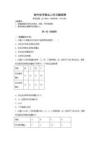 初中化学第五六单元测试卷（含答案）