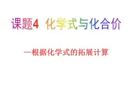 初中化学人教版九年级上册第四单元 自然界的水课题4 化学式与化合价获奖课件ppt