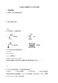 2020-2021年北京市海淀区九年级上学期化学12月月考试卷