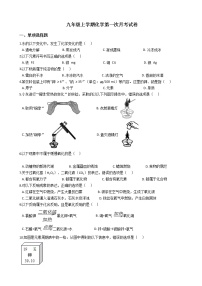 2020-2021年福建省龙岩市九年级上学期化学第一次月考试卷