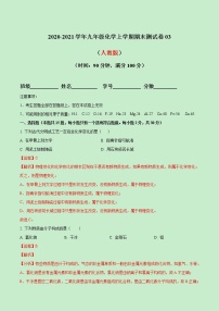 2020-2021学年初中九年级化学上学期期末测试卷03（人教版）（解析版）