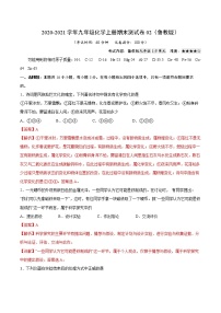 2020-2021学年初中九年级化学上学期期末测试卷02（鲁教版）（解析版）