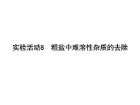 人教版九年级下册第十一单元  盐  化肥实验活动8 粗盐中难溶性杂质的去除教学演示ppt课件