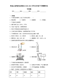 黑龙江省鸡西市虎林市2020-2021学年九年级下学期期中化学试题（word版 含答案）