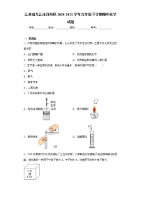 江西省九江市浔阳区2020-2021学年九年级下学期期中化学试题（word版 含答案）