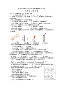 广东省湛江市徐闻县2015~2016学年度第一学期期中教学质量检测九年级化学试卷