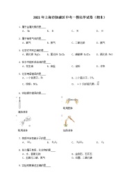 2021年上海市杨浦区中考一模化学试卷（期末）