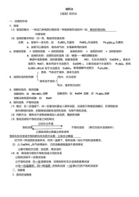 初中化学人教版九年级下册第九单元  溶液综合与测试学案设计