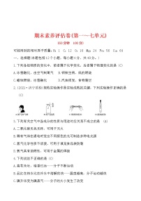 期末素养评估卷 试卷 2021-2022人教版化学九年级上册