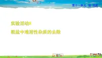 初中化学人教版九年级下册第十一单元 盐 化肥实验活动8 粗盐中难溶性杂质的去除完美版ppt课件