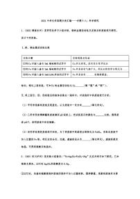 2021年中考化学真题分类汇编：科学探究专项复习解析版