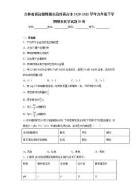 吉林省延边朝鲜族自治州延吉市2020-2021学年九年级下学期期末化学试题B卷(word版含答案)