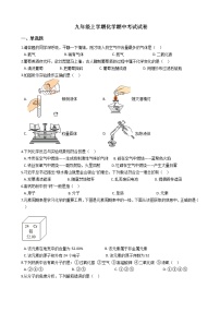 2021年广西防城港市九年级上学期化学期中考试试卷