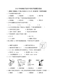 2019年河南驻马店中考化学真题及答案