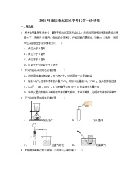 2021年重庆市北碚区中考化学一诊试卷