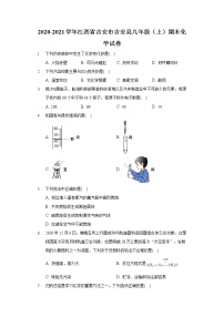 2020-2021学年江西省吉安市吉安县九年级（上）期末化学试卷