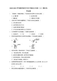 2020-2021学年陕西省汉中市宁强县九年级（上）期末化学试卷