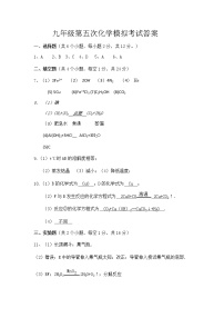 贵州兴义民族师范学院附属中学九年级第五次中考模拟考试化学（含答案答题卡）