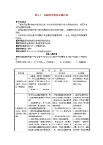 2020-2021学年专题八 金属和金属材料单元2 金属的性质教案及反思