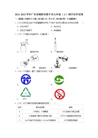 广东省揭阳市普宁市2021-2022学年九年级上学期期中考试化学试卷（word版 含答案）