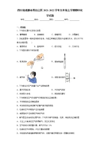 四川省成都市青白江区2021-2022学年九年级上学期期中化学试题（word版 含答案）