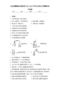 山东省聊城市东昌府区2021-2022学年九年级上学期期中化学试题（word版 含答案）