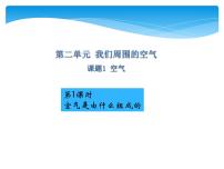 初中化学人教版九年级上册课题1 空气课堂教学课件ppt