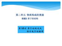 人教版九年级上册课题2 原子的结构教学演示课件ppt