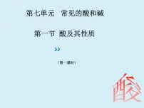 化学鲁教版第一节 酸及其性质背景图课件ppt
