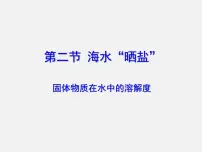 初中化学鲁教版九年级下册第二节 海水“晒盐“教课内容课件ppt