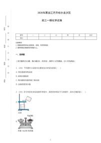 2020年黑龙江省齐齐哈尔市龙沙区中考一模化学试卷（含答案）