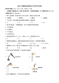 2021年湖南省益阳市中考化学试题（原卷+解析）