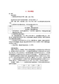 鲁教版九年级下册第二节  海水“晒盐“导学案